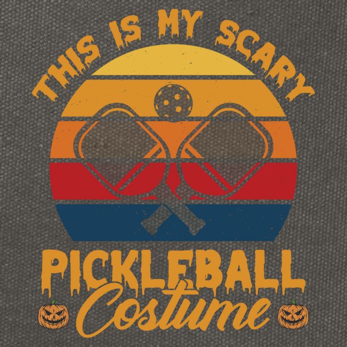 Halloween Pickleball Tee My Scary Pickleball Costume Great Gift Cotton Canvas Backpack
