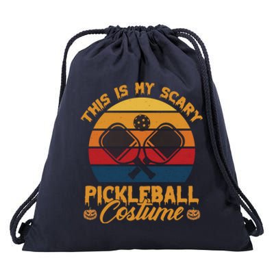 Halloween Pickleball Tee My Scary Pickleball Costume Great Gift Drawstring Bag