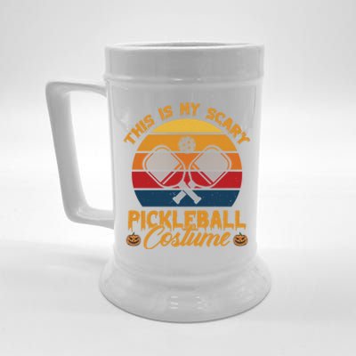 Halloween Pickleball Tee My Scary Pickleball Costume Great Gift Beer Stein