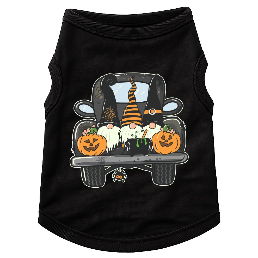 Halloween Pickup Truck Gnomes Doggie Tank