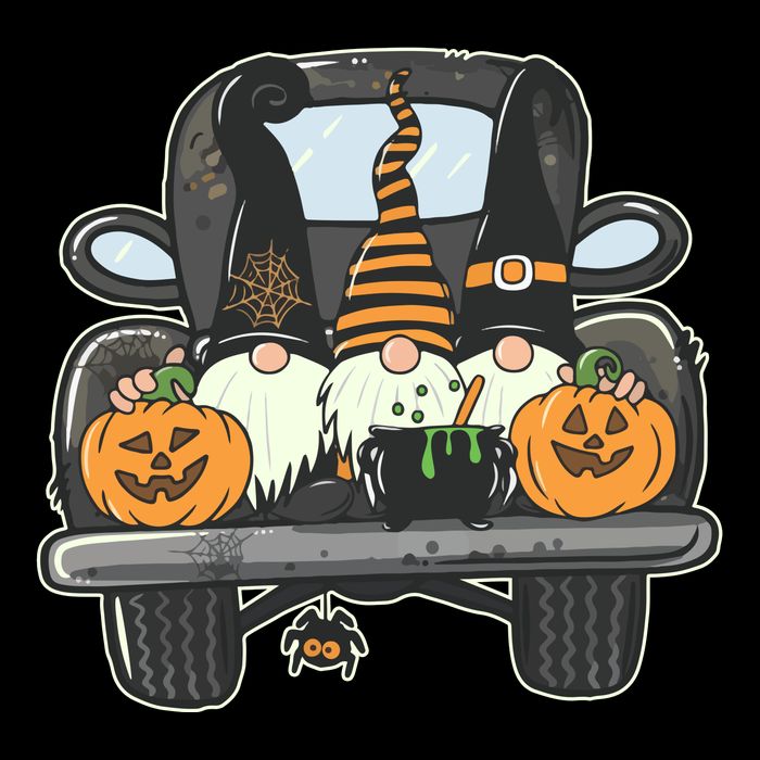 Halloween Pickup Truck Gnomes Impact Tech Backpack