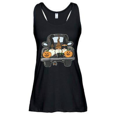 Halloween Pickup Truck Gnomes Ladies Essential Flowy Tank