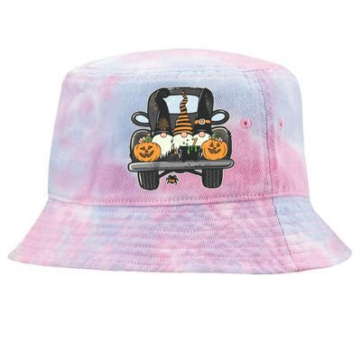 Halloween Pickup Truck Gnomes Tie-Dyed Bucket Hat