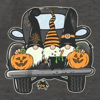 Halloween Pickup Truck Gnomes Vector Backpack