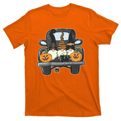 Halloween Pickup Truck Gnomes T-Shirt