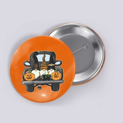 Halloween Pickup Truck Gnomes Button
