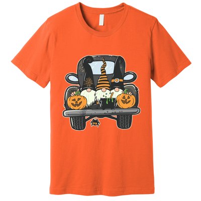 Halloween Pickup Truck Gnomes Premium T-Shirt