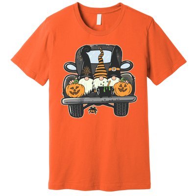 Halloween Pickup Truck Gnomes Premium T-Shirt