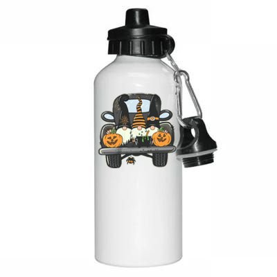 Halloween Pickup Truck Gnomes Aluminum Water Bottle 