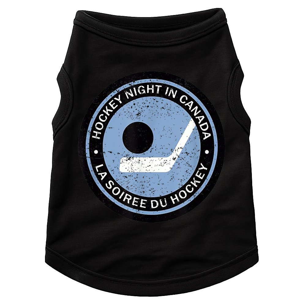 Hockey Player Team Vintage Retro Hockey Night In Canada Gift Doggie Tank