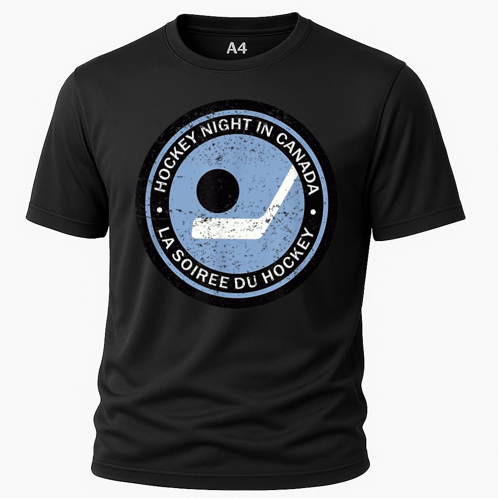 Hockey Player Team Vintage Retro Hockey Night In Canada Gift Cooling Performance Crew T-Shirt