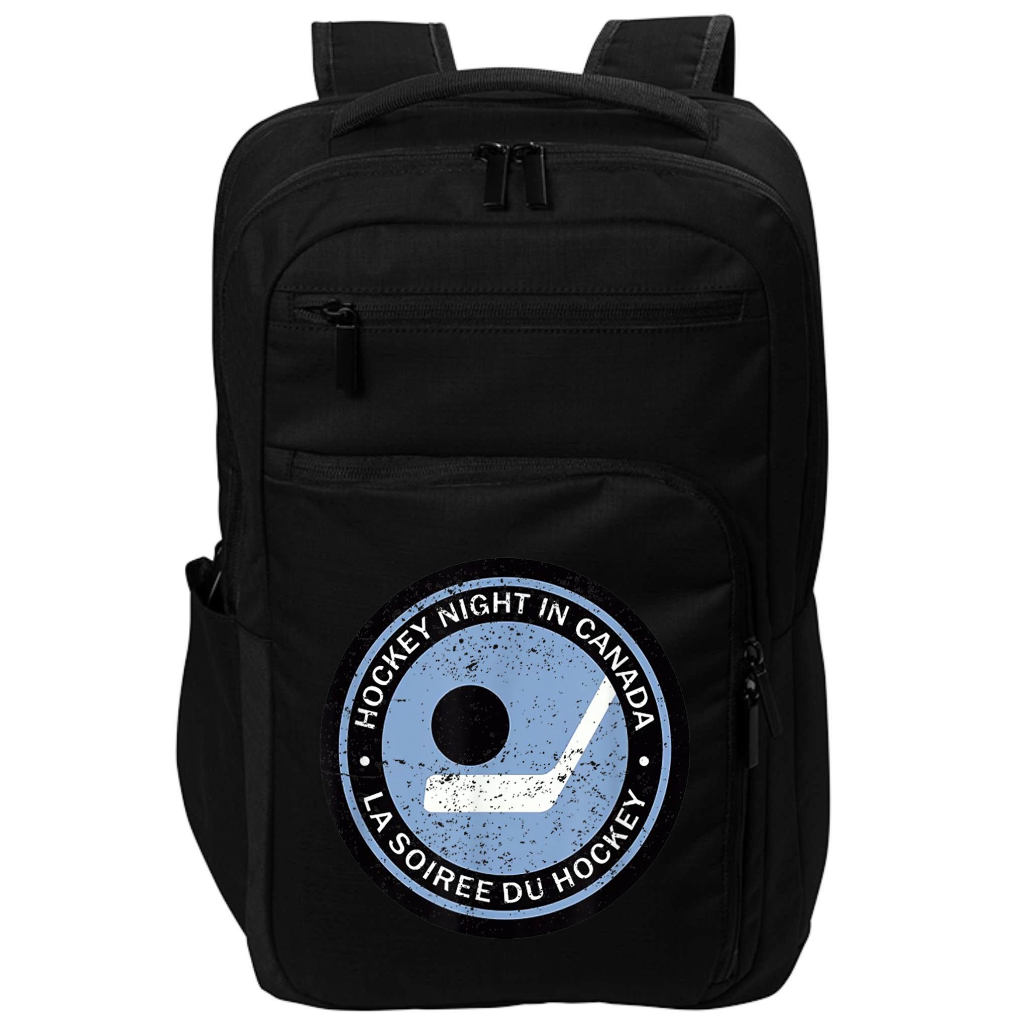Hockey Player Team Vintage Retro Hockey Night In Canada Gift Impact Tech Backpack