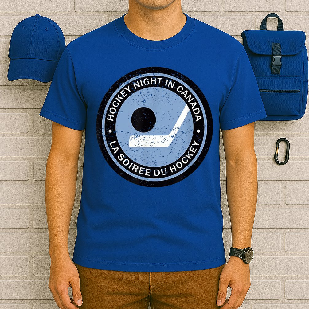Hockey Player Team Vintage Retro Hockey Night In Canada Gift T-Shirt