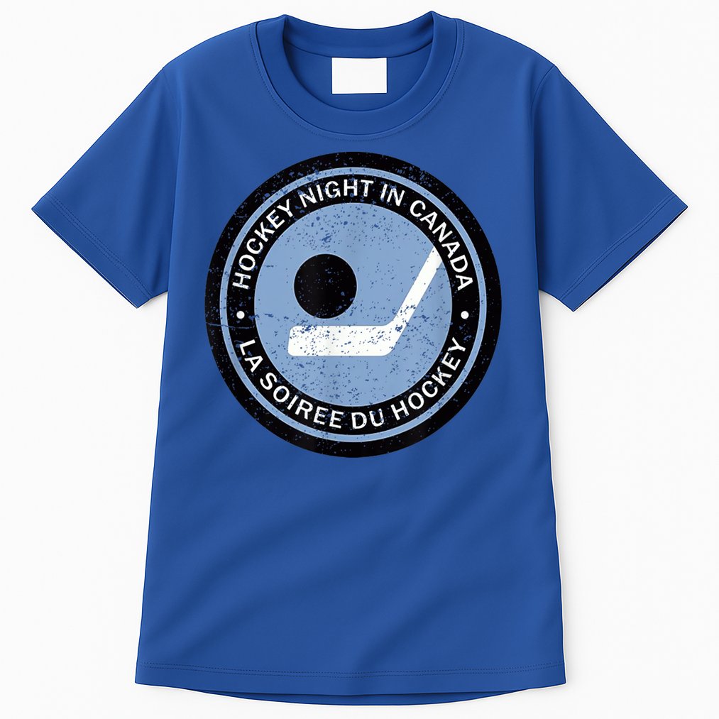 Hockey Player Team Vintage Retro Hockey Night In Canada Gift Tall T-Shirt
