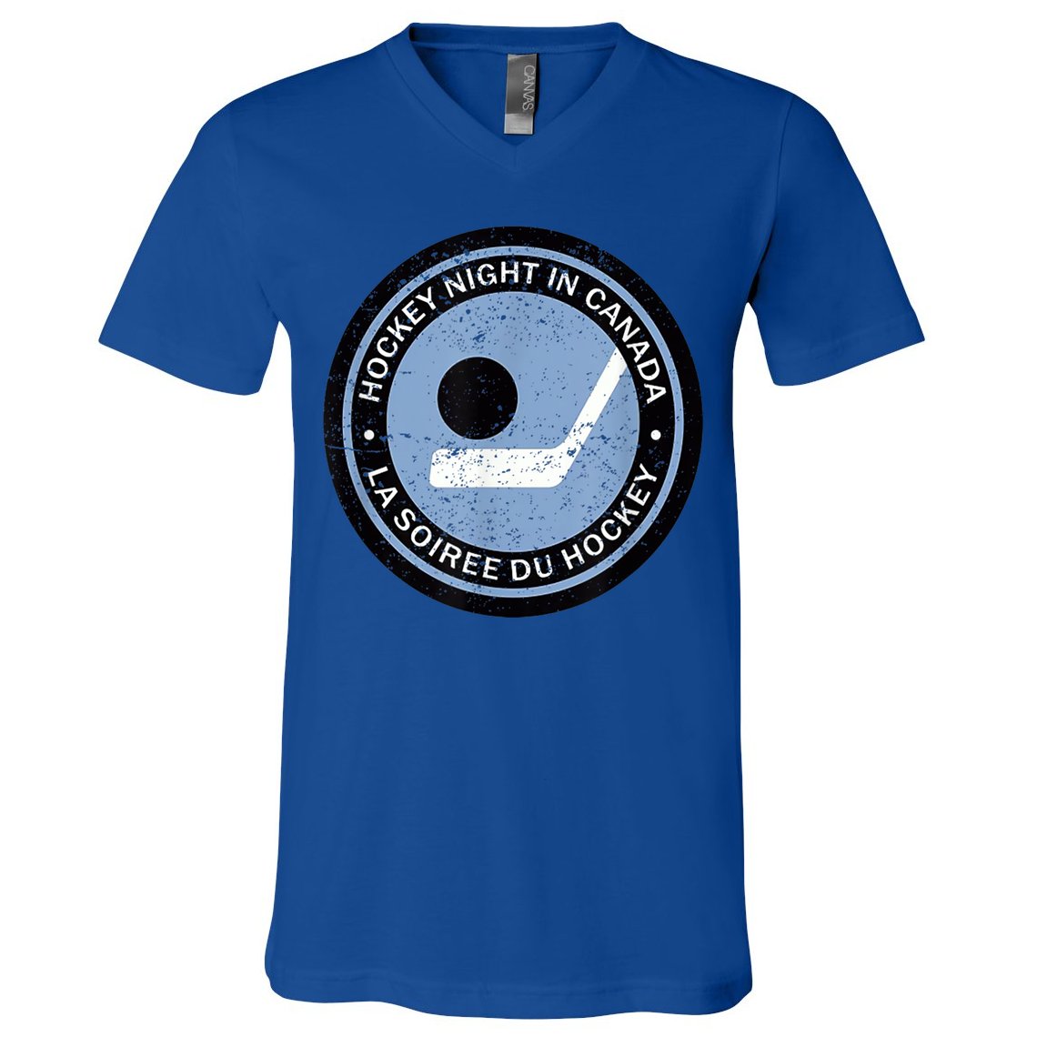 Hockey Player Team Vintage Retro Hockey Night In Canada Gift V-Neck T-Shirt