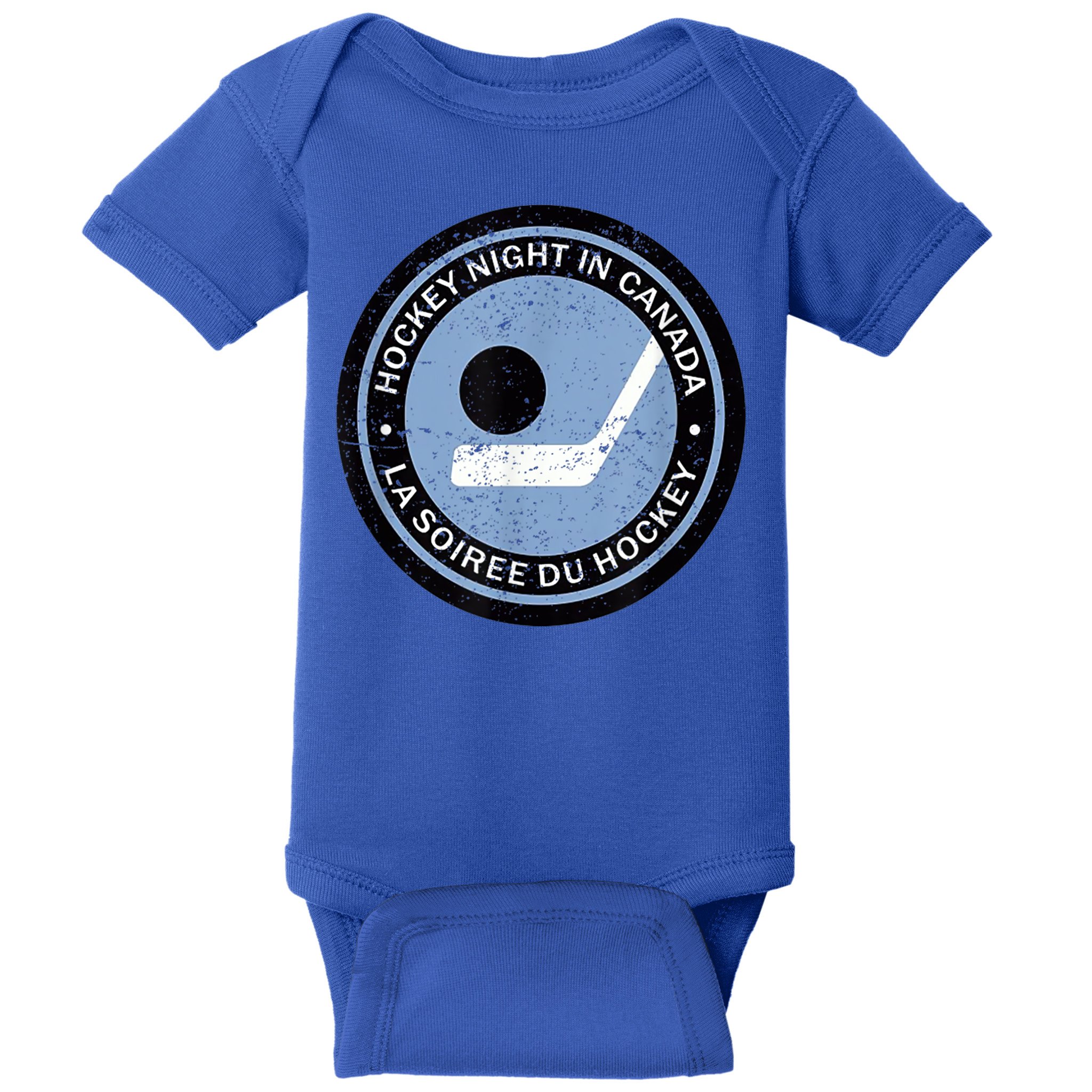 Hockey Player Team Vintage Retro Hockey Night In Canada Gift Baby Bodysuit