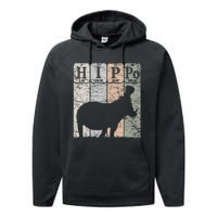 Hippo Periodic Table Elements Hippo Lover Hippopotamus Retro Performance Fleece Hoodie