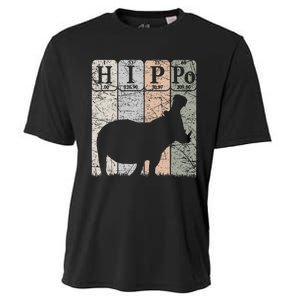 Hippo Periodic Table Elements Hippo Lover Hippopotamus Retro Cooling Performance Crew T-Shirt