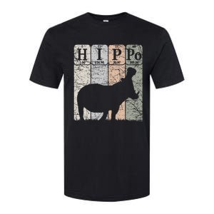 Hippo Periodic Table Elements Hippo Lover Hippopotamus Retro Softstyle CVC T-Shirt