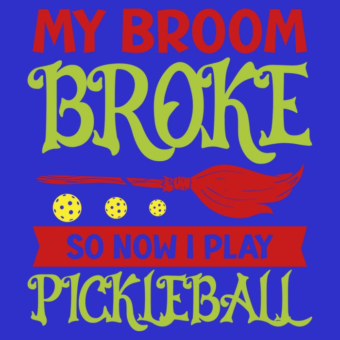 Halloween Pickleball Tee My Broom Broke So I Play Pickleball Gift Bag