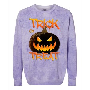 Halloween Pumpkin Trick Or Treat Costume Fancy Dress Colorblast Crewneck Sweatshirt