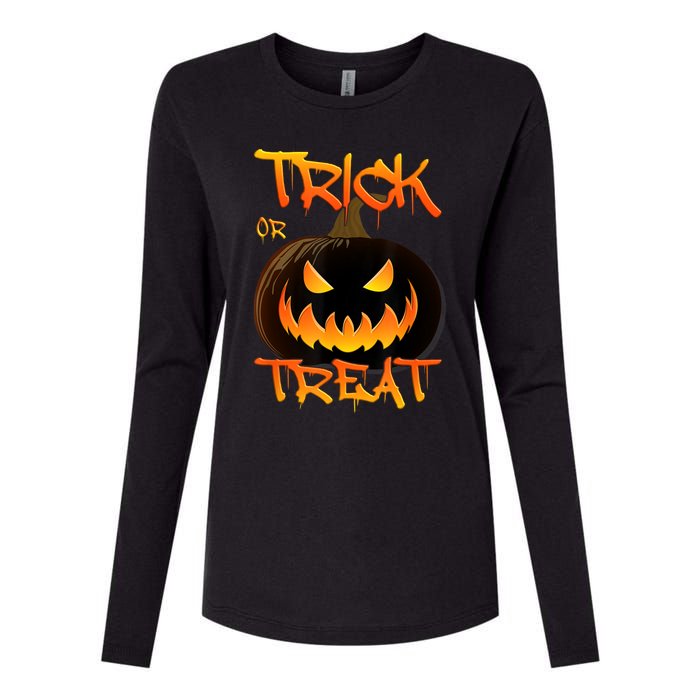 Halloween Pumpkin Trick Or Treat Costume Fancy Dress Womens Cotton Relaxed Long Sleeve T-Shirt