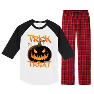 Halloween Pumpkin Trick Or Treat Costume Fancy Dress Raglan Sleeve Pajama Set