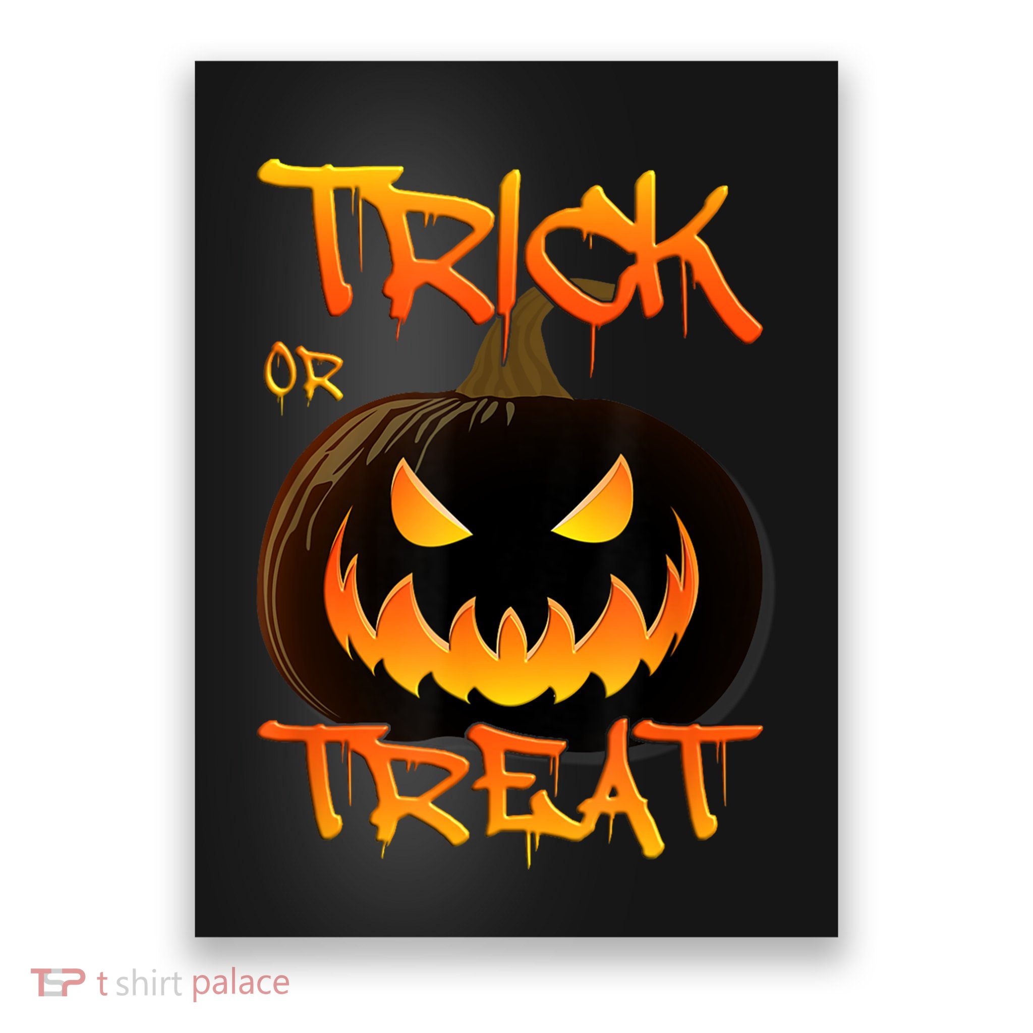 Halloween Pumpkin Trick Or Treat Costume Fancy Dress Poster