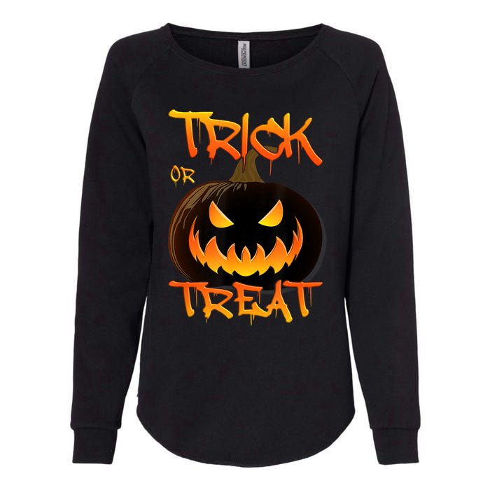 Halloween Pumpkin Trick Or Treat Costume Fancy Dress Womens California Wash Sweatshirt