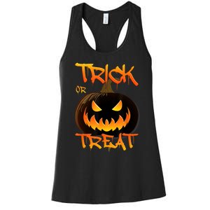 Halloween Pumpkin Trick Or Treat Costume Fancy Dress Women's Racerback Tank