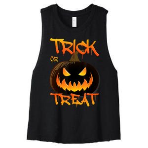 Halloween Pumpkin Trick Or Treat Costume Fancy Dress Women's Racerback Cropped Tank