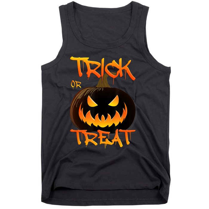 Halloween Pumpkin Trick Or Treat Costume Fancy Dress Tank Top