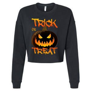 Halloween Pumpkin Trick Or Treat Costume Fancy Dress Cropped Pullover Crew