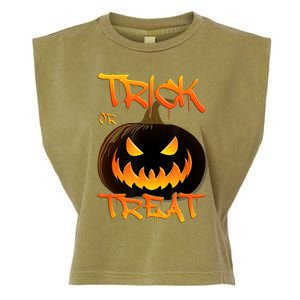 Halloween Pumpkin Trick Or Treat Costume Fancy Dress Garment-Dyed Women's Muscle Tee