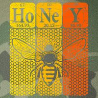 Honey Periodic Table Elements Beekeeper Retro Apiarist Legacy Tie Dye Trucker Hat