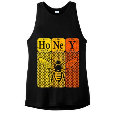 Honey Periodic Table Elements Beekeeper Retro Apiarist Ladies PosiCharge Tri-Blend Wicking Tank