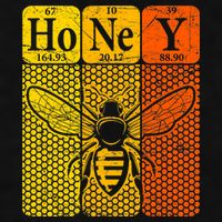 Honey Periodic Table Elements Beekeeper Retro Apiarist Ladies PosiCharge Tri-Blend Wicking Tank