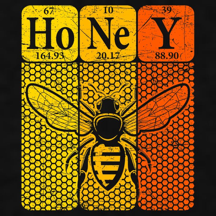 Honey Periodic Table Elements Beekeeper Retro Apiarist Ladies PosiCharge Tri-Blend Wicking Tank