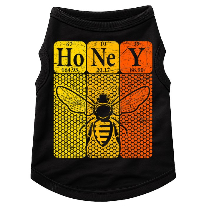 Honey Periodic Table Elements Beekeeper Retro Apiarist Doggie Tank