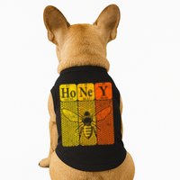 Honey Periodic Table Elements Beekeeper Retro Apiarist Doggie Tank