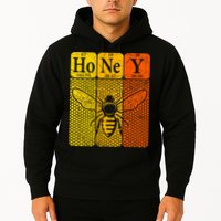 Honey Periodic Table Elements Beekeeper Retro Apiarist Hoodie