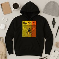 Honey Periodic Table Elements Beekeeper Retro Apiarist Hoodie