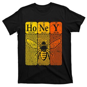 Honey Periodic Table Elements Beekeeper Retro Apiarist T-Shirt