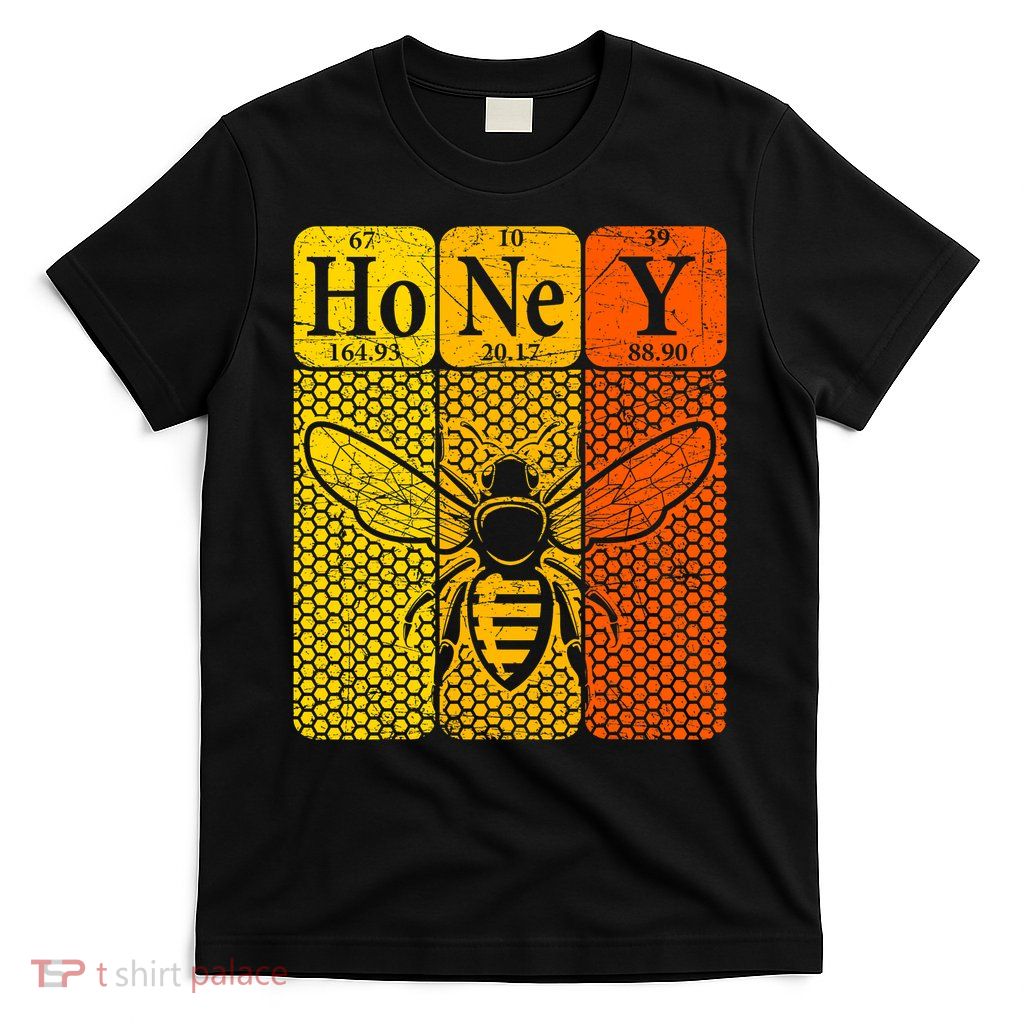 Honey Periodic Table Elements Beekeeper Retro Apiarist T-Shirt