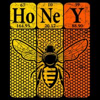 Honey Periodic Table Elements Beekeeper Retro Apiarist T-Shirt