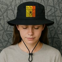 Honey Periodic Table Elements Beekeeper Retro Apiarist Bucket Hat