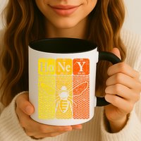 Honey Periodic Table Elements Beekeeper Retro Apiarist Mug