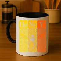 Honey Periodic Table Elements Beekeeper Retro Apiarist Mug