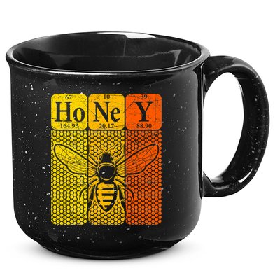 Honey Periodic Table Elements Beekeeper Retro Apiarist 15oz Campfire Ceramic Mug