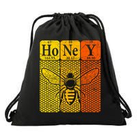 Honey Periodic Table Elements Beekeeper Retro Apiarist Drawstring Bag
